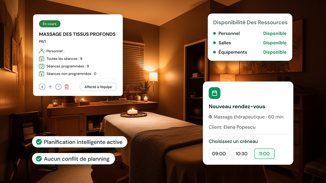 Breeze SPA : plus de contrôle sur les rendez-vous, les ressources et les opérations quotidiennes de votre SPA