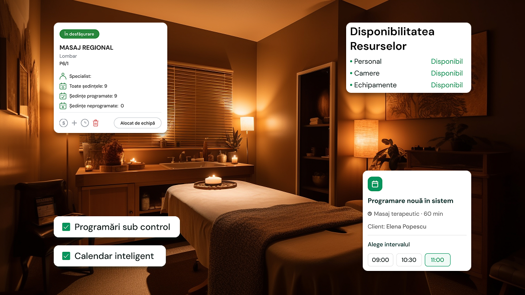 Breeze SPA: mai mult control asupra programărilor, resurselor și operațiunilor unui centru SPA